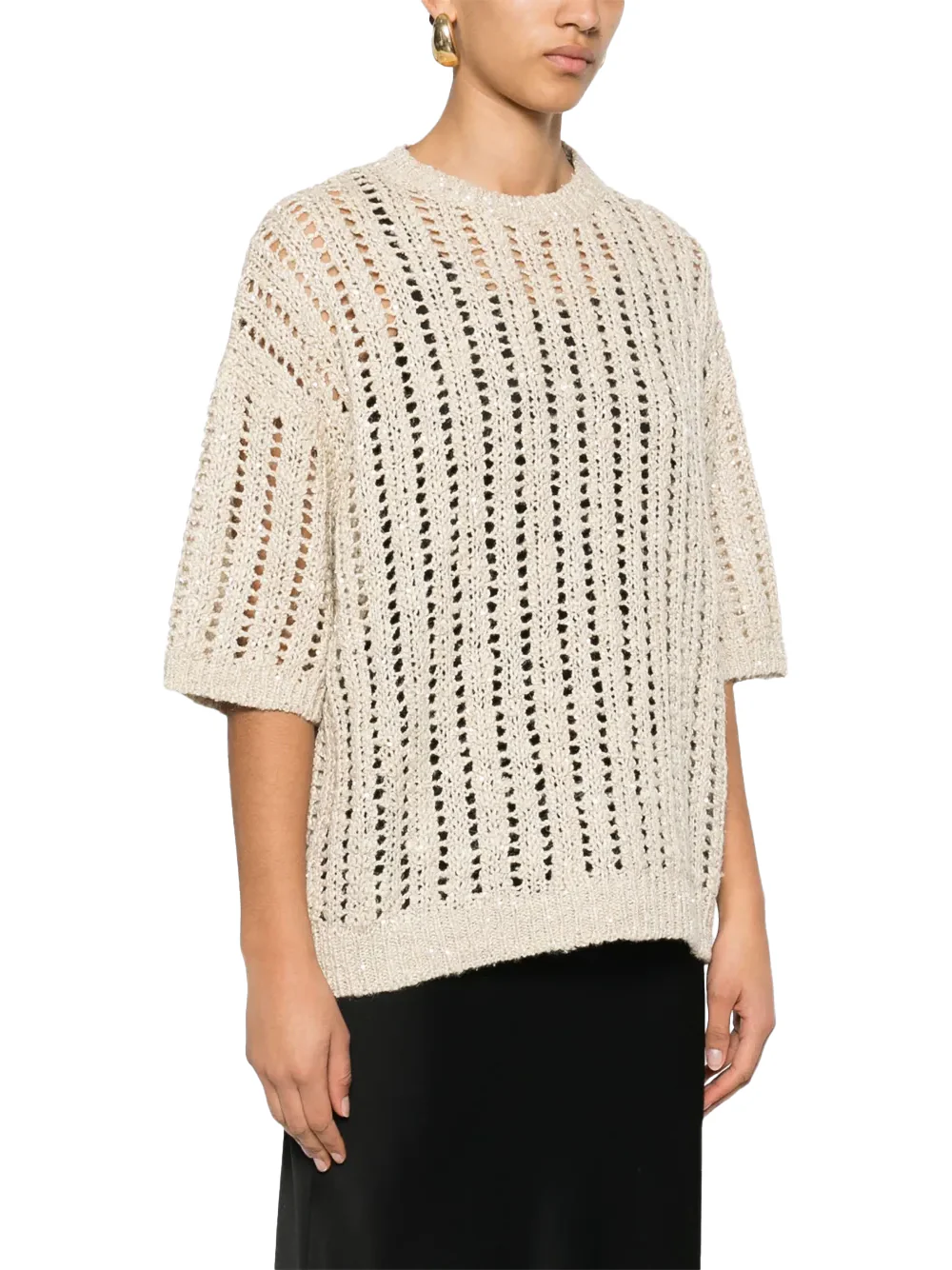 Brunello Cucinelli Women Sweater Beige - Image 7