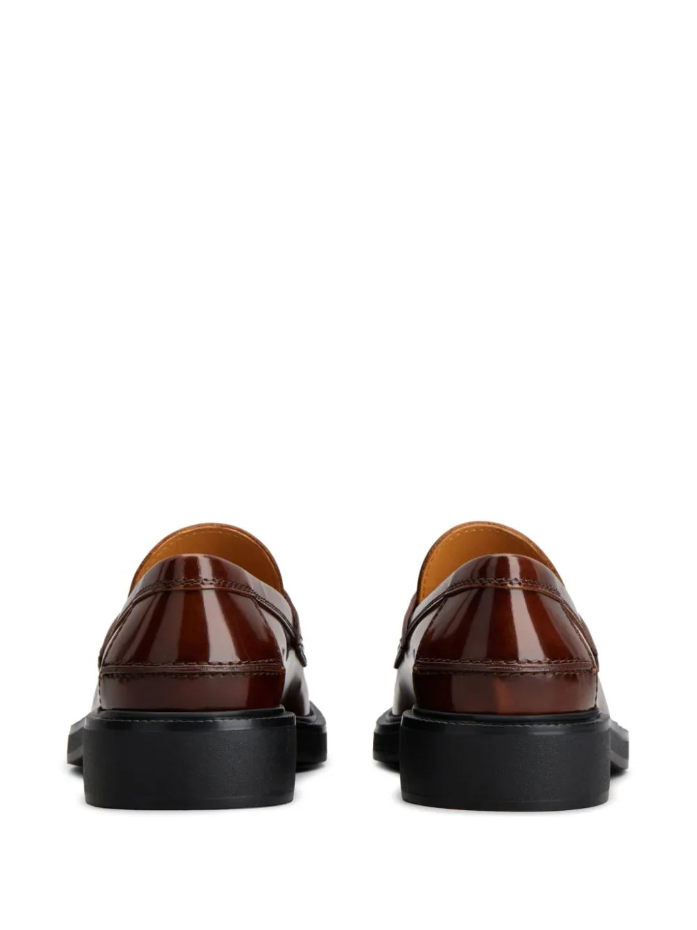 Tod's Logo Plaque Leather Loafers Brown - Image 5