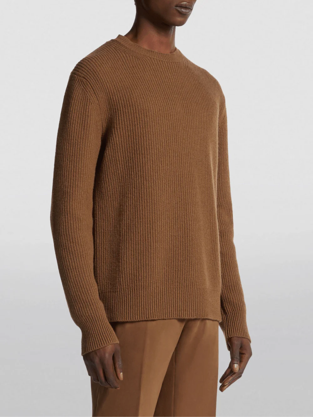 Zegna Men Oasi Cashmere Sweater Brown - Image 4