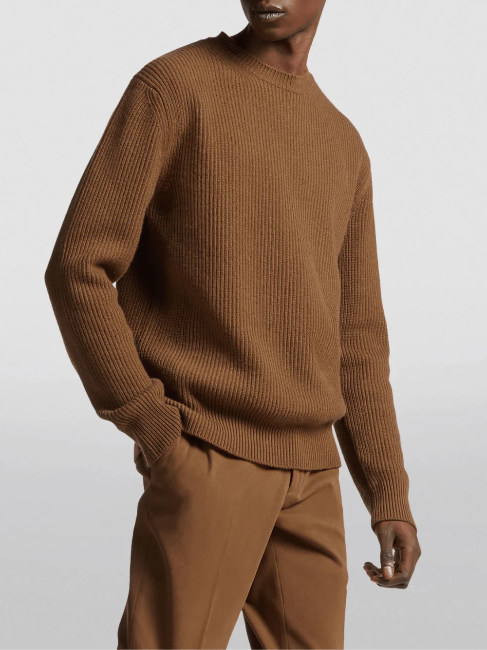 Zegna Men Oasi Cashmere Sweater Brown - Image 8