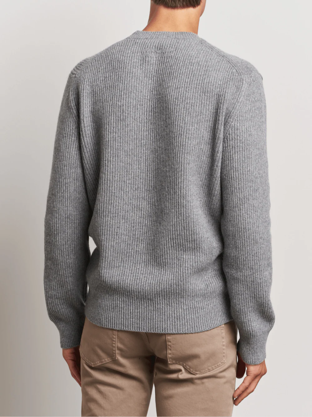 Zegna Men Oasi Cashmere Sweater Grey - Image 6