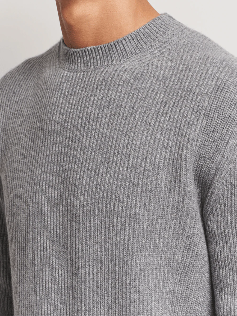 Zegna Men Oasi Cashmere Sweater Grey - Image 8